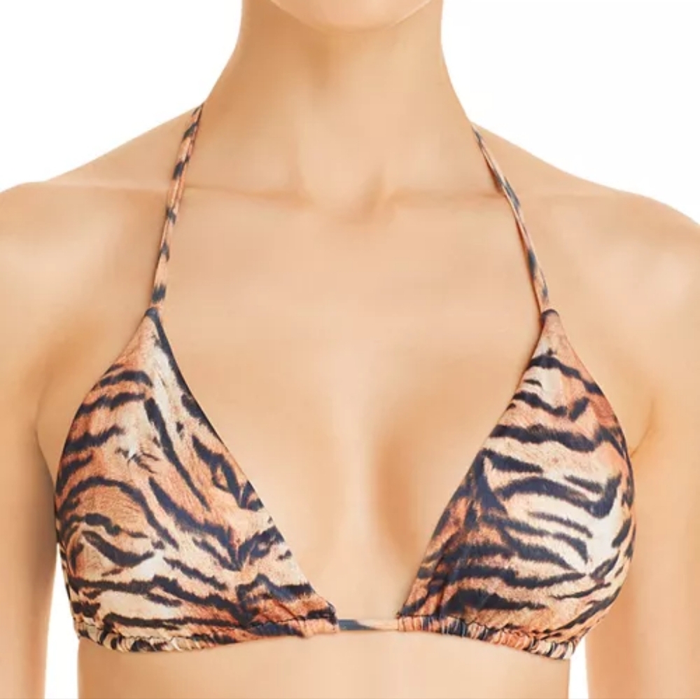 Peixoto Fifi Animal Print Triangle Bikini Top NWOT